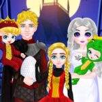 Prenses Ailesi Cadılar Bayramı Kostümü